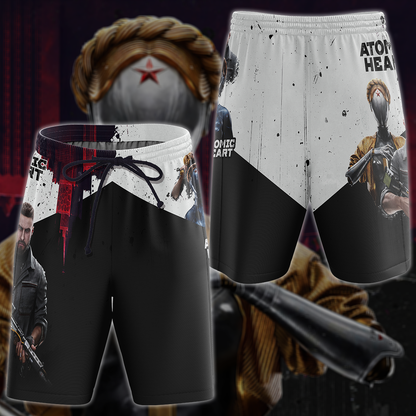 Atomic Heart Video Game 3D All Over Printed T-shirt Tank Top Zip Hoodie Pullover Hoodie Hawaiian Shirt Beach Shorts Jogger Beach Shorts