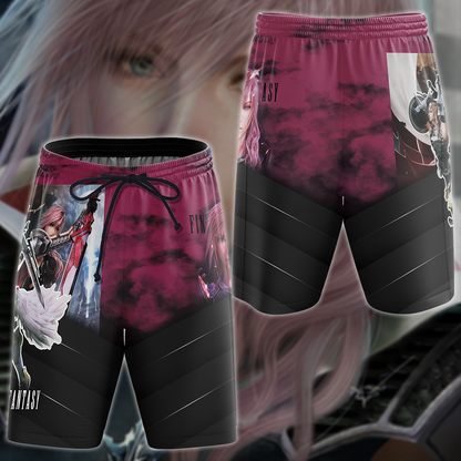 Final Fantasy XIII Video Game 3D All Over Print T-shirt Tank Top Zip Hoodie Pullover Hoodie Hawaiian Shirt Beach Shorts Jogger Beach Shorts