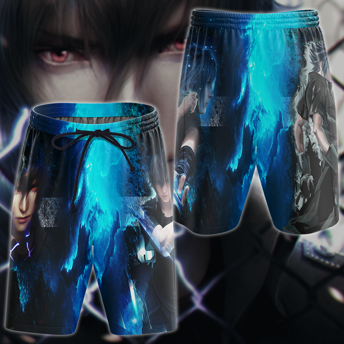 Final Fantasy XV Noctis Lucis Video Game 3D All Over Print T-shirt Tank Top Zip Hoodie Pullover Hoodie Hawaiian Shirt Beach Shorts Jogger Beach Shorts