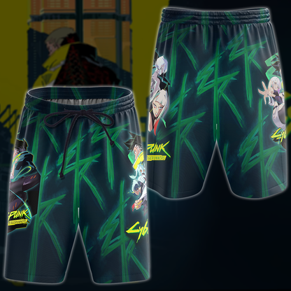 Cyberpunk: Edgerunners Video Game 3D All Over Print T-shirt Tank Top Zip Hoodie Pullover Hoodie Hawaiian Shirt Beach Shorts Jogger Beach Shorts