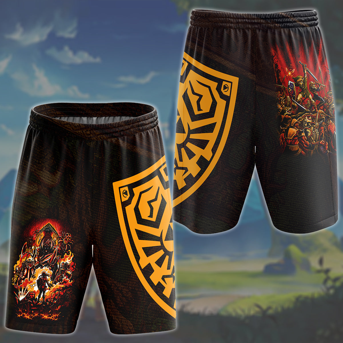 The Legend of Zelda Ocarina of Time Video Game All Over Printed T-shirt Tank Top Zip Hoodie Pullover Hoodie Hawaiian Shirt Beach Shorts Joggers