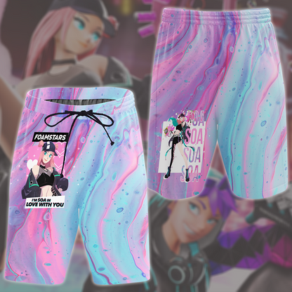 Foamstars Video Game All Over Printed T-shirt Tank Top Zip Hoodie Pullover Hoodie Hawaiian Shirt Beach Shorts Joggers Beach Shorts