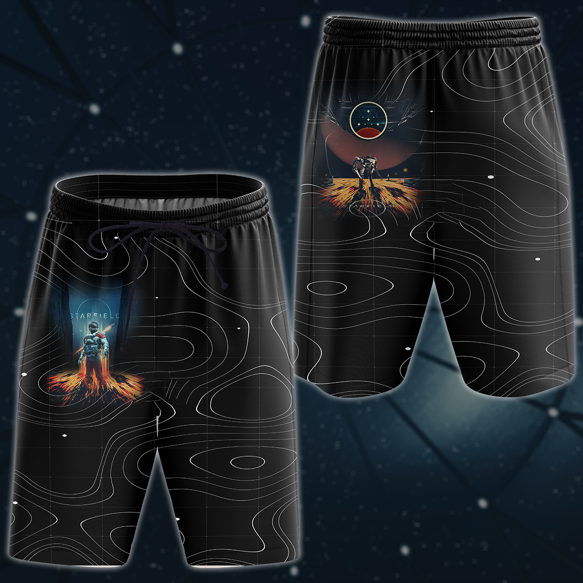 Starfield Video Game 3D All Over Printed T-shirt Tank Top Zip Hoodie Pullover Hoodie Hawaiian Shirt Beach Shorts Joggers Beach Shorts