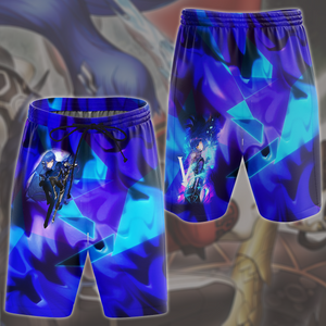 Shin Megami Tensei V Video Game All Over Printed T-shirt Tank Top Zip Hoodie Pullover Hoodie Hawaiian Shirt Beach Shorts Joggers Beach Shorts S 