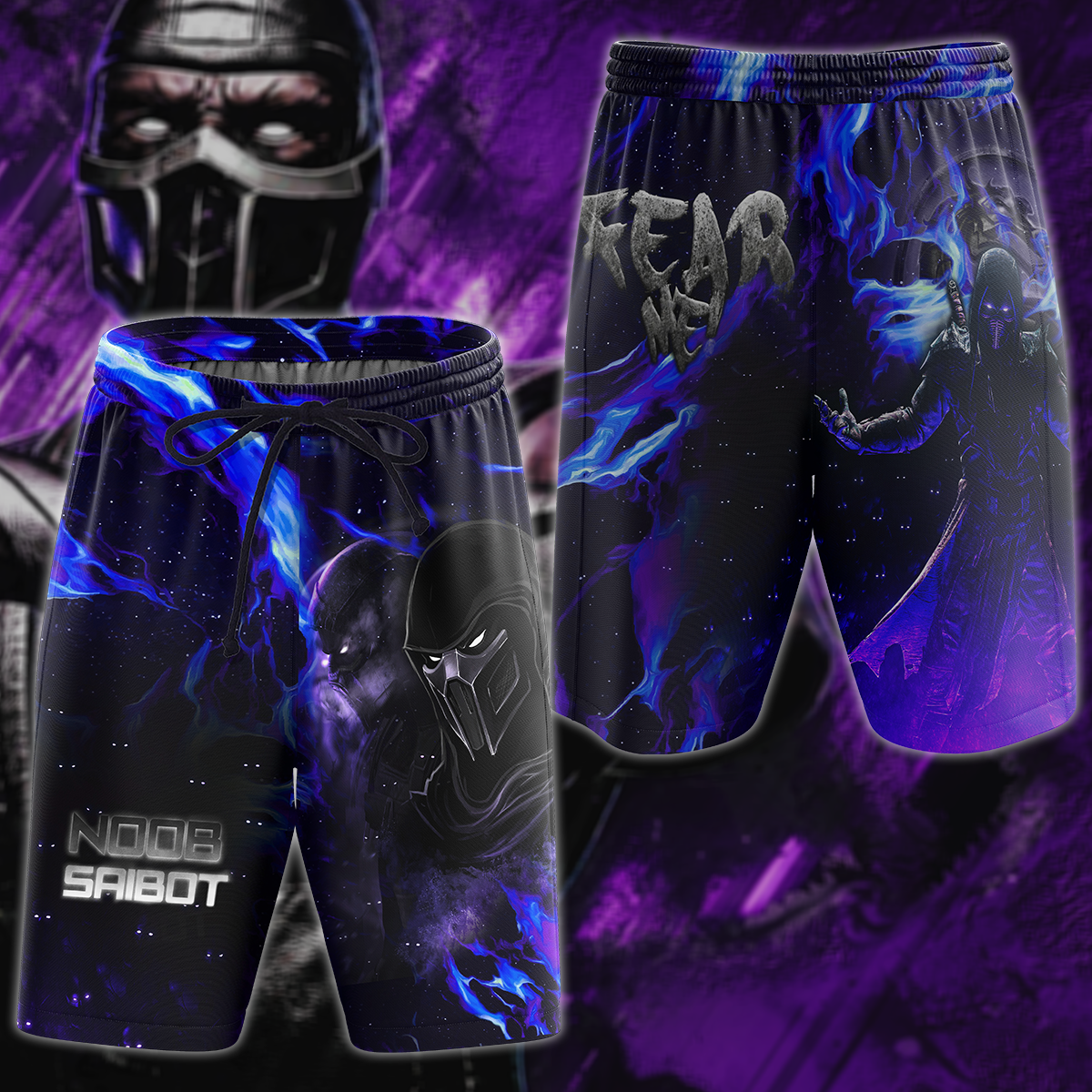 Mortal Kombat: Noob Saibot 3D All Over Print T-shirt Tank Top Zip Hoodie Pullover Hoodie Hawaiian Shirt Beach Shorts Jogger Beach Shorts