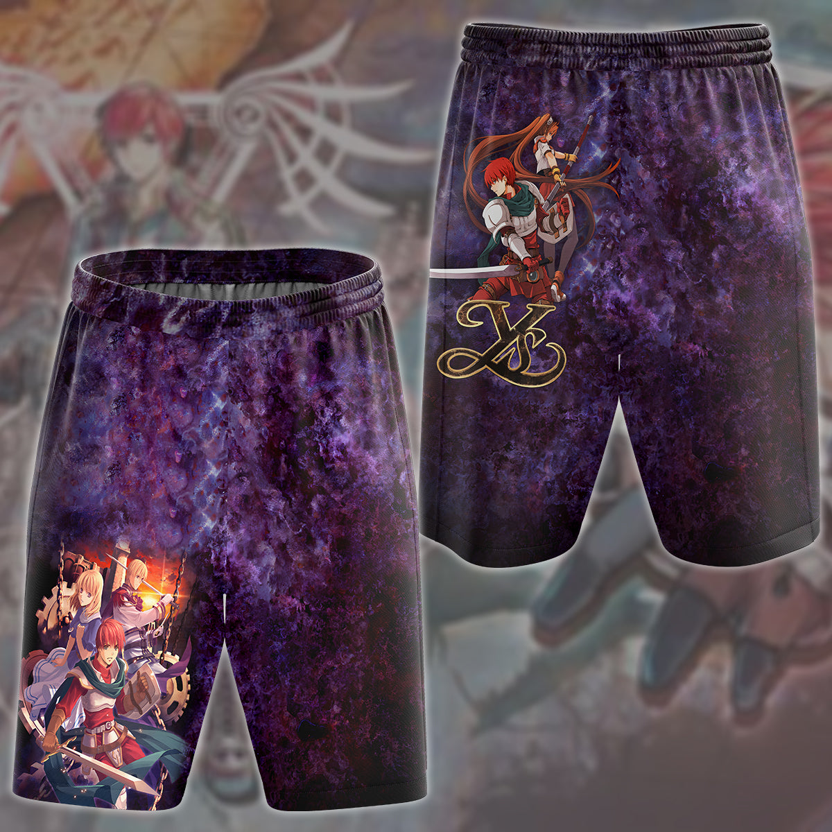 Ys Adol Christin Video Game All Over Printed T-shirt Tank Top Zip Hoodie Pullover Hoodie Hawaiian Shirt Beach Shorts Joggers
