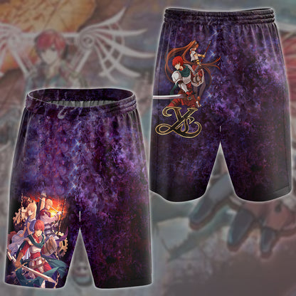 Ys Adol Christin Video Game All Over Printed T-shirt Tank Top Zip Hoodie Pullover Hoodie Hawaiian Shirt Beach Shorts Joggers