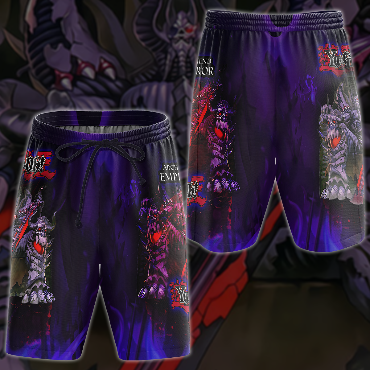 Yu-Gi-Oh! Archfiend Emperor Video Game 3D All Over Print T-shirt Tank Top Zip Hoodie Pullover Hoodie Hawaiian Shirt Beach Shorts Jogger Beach Shorts