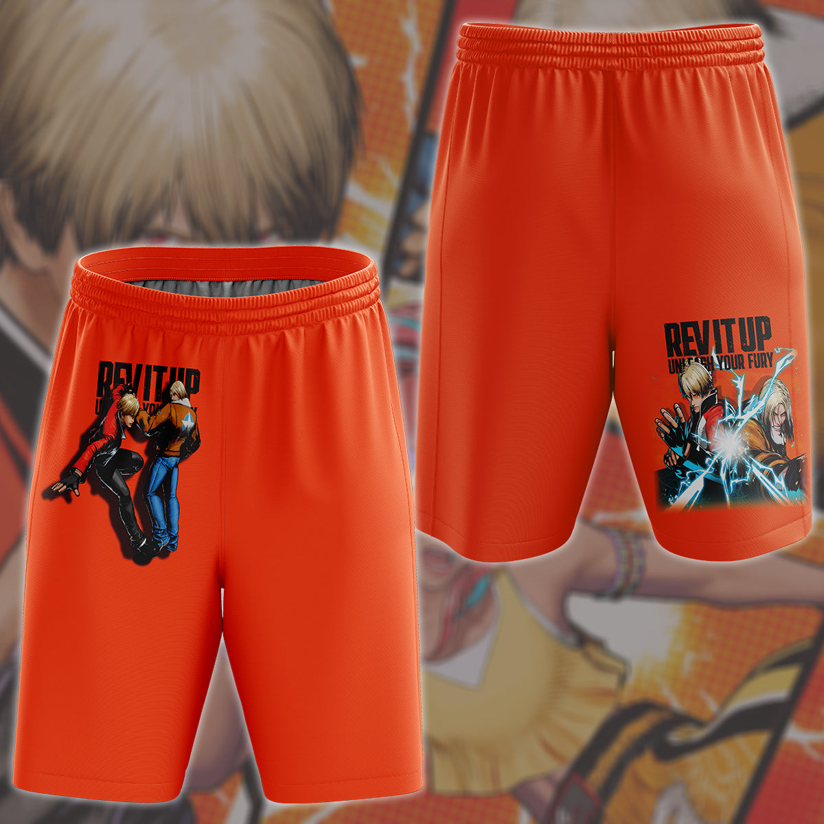Fatal Fury: City of the Wolves Video Game All Over Printed T-shirt Tank Top Zip Hoodie Pullover Hoodie Hawaiian Shirt Beach Shorts Joggers Beach Shorts