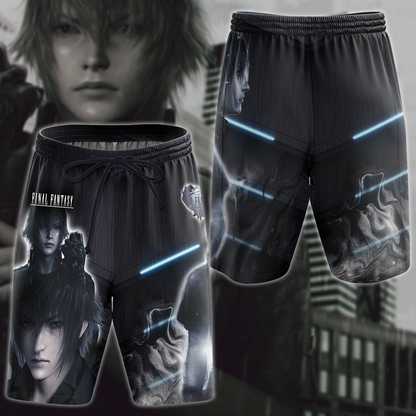 Final Fantasy XV Video Game 3D All Over Print T-shirt Tank Top Zip Hoodie Pullover Hoodie Hawaiian Shirt Beach Shorts Jogger Beach Shorts