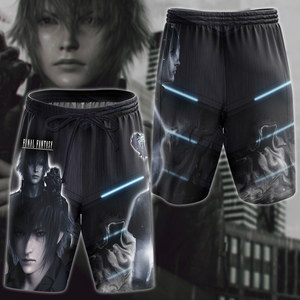 Final Fantasy XV Video Game 3D All Over Print T-shirt Tank Top Zip Hoodie Pullover Hoodie Hawaiian Shirt Beach Shorts Jogger Beach Shorts S 