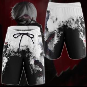 Tokyo Ghoul Anime Anime Manga 3D All Over Printed T-shirt Tank Top Zip Hoodie Pullover Hoodie Hawaiian Shirt Beach Shorts Jogger Beach Shorts S 