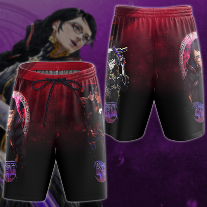Bayonetta Video Game 3D All Over Print T-shirt Tank Top Zip Hoodie Pullover Hoodie Hawaiian Shirt Beach Shorts Jogger Beach Shorts