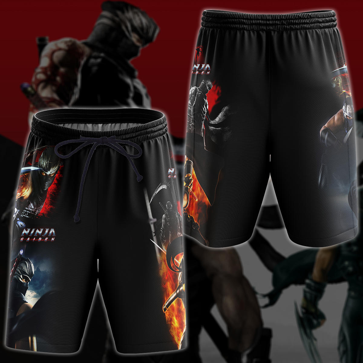 Ninja Gaiden Video Game 3D All Over Print T-shirt Tank Top Zip Hoodie Pullover Hoodie Hawaiian Shirt Beach Shorts Jogger Beach Shorts