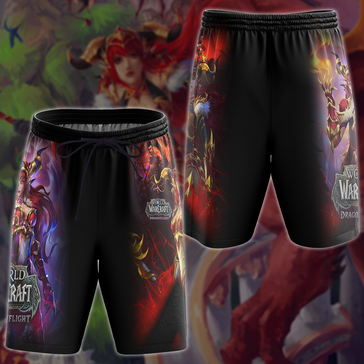World of Warcraft: Dragonflight Video Game 3D All Over Printed T-shirt Tank Top Zip Hoodie Pullover Hoodie Hawaiian Shirt Beach Shorts Jogger Beach Shorts