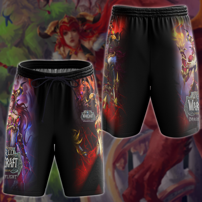 World of Warcraft: Dragonflight Video Game 3D All Over Printed T-shirt Tank Top Zip Hoodie Pullover Hoodie Hawaiian Shirt Beach Shorts Jogger Beach Shorts