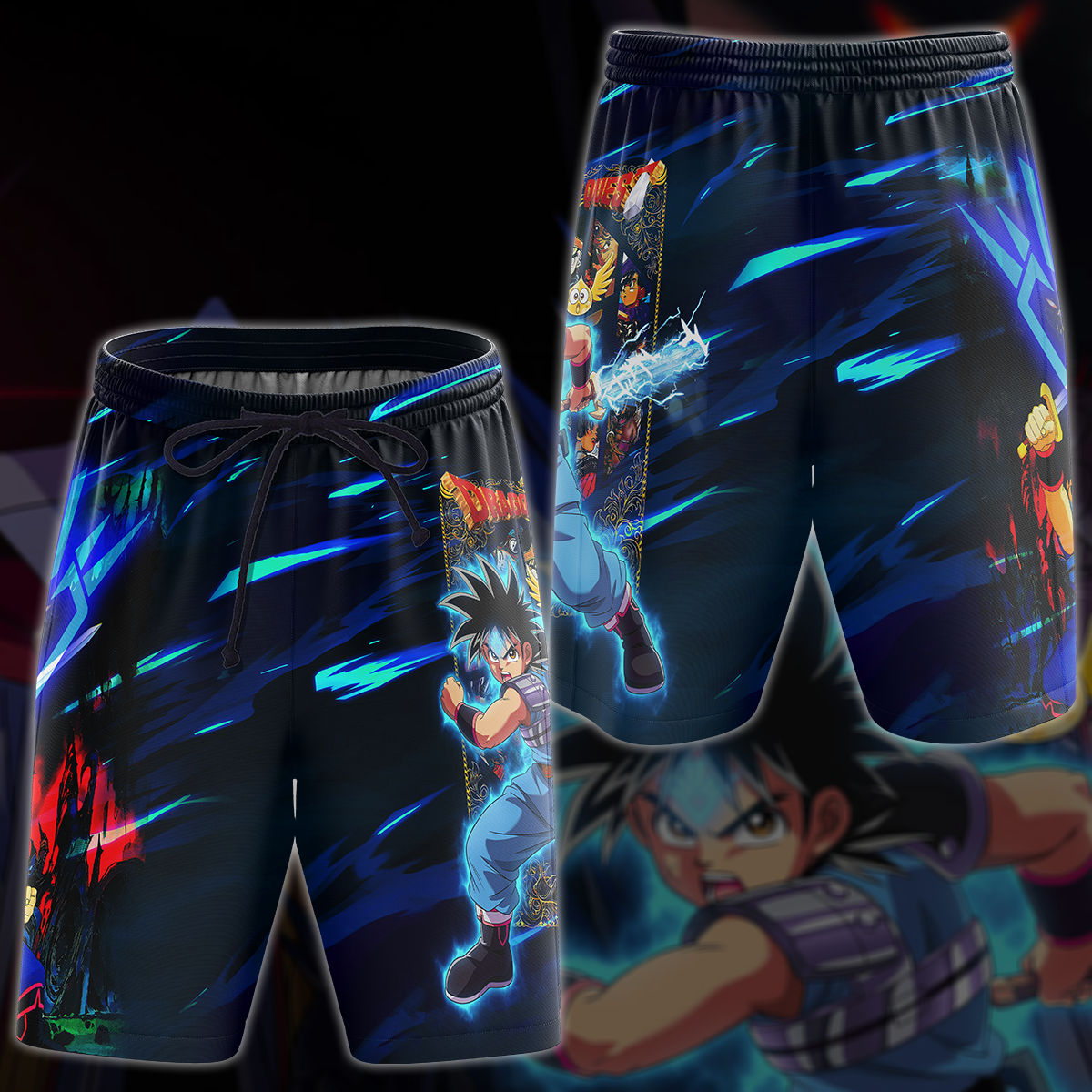 Dragon Quest Video Game 3D All Over Print T-shirt Tank Top Zip Hoodie Pullover Hoodie Hawaiian Shirt Beach Shorts Jogger Beach Shorts