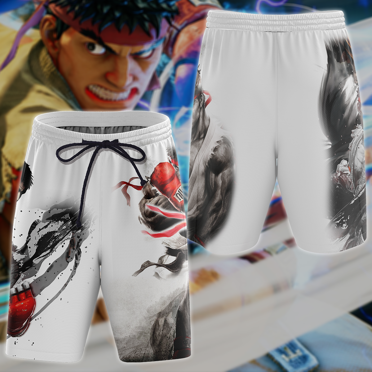 Street Fighter Video Game 3D All Over Print T-shirt Tank Top Zip Hoodie Pullover Hoodie Hawaiian Shirt Beach Shorts Jogger Beach Shorts