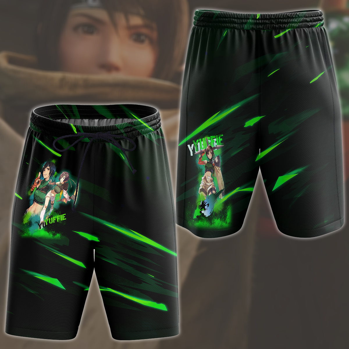 Final Fantasy VII Rebirth Yuffie Kisaragi Video Game All Over Printed T-shirt Tank Top Zip Hoodie Pullover Hoodie Hawaiian Shirt Beach Shorts Joggers Beach Shorts
