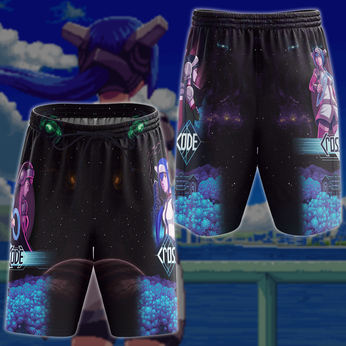 CrossCode Video Game 3D All Over Printed T-shirt Tank Top Zip Hoodie Pullover Hoodie Hawaiian Shirt Beach Shorts Jogger Beach Shorts