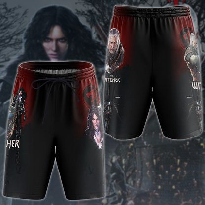 The Witcher Geralt & Yennefer Video Game 3D All Over Printed T-shirt Tank Top Zip Hoodie Pullover Hoodie Hawaiian Shirt Beach Shorts Jogger Beach Shorts