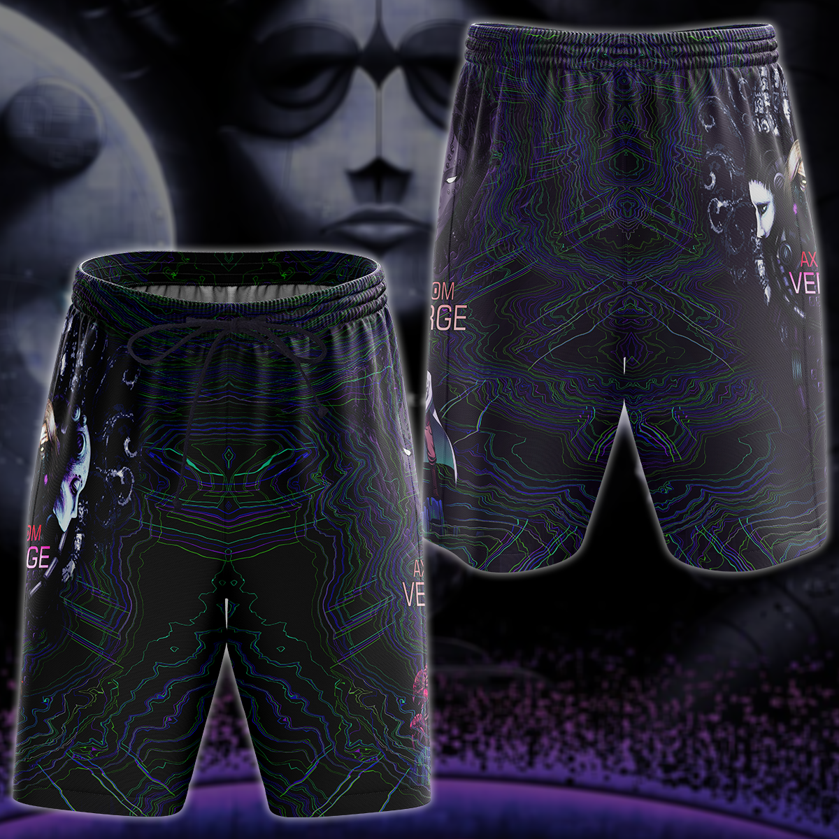 Axiom Verge Video Game 3D All Over Printed T-shirt Tank Top Zip Hoodie Pullover Hoodie Hawaiian Shirt Beach Shorts Jogger Beach Shorts