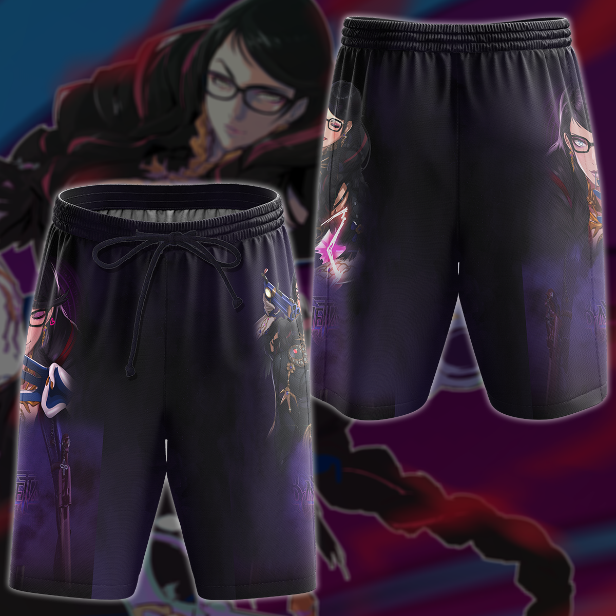Bayonetta 3 Video Game 3D All Over Print T-shirt Tank Top Zip Hoodie Pullover Hoodie Hawaiian Shirt Beach Shorts Jogger Beach Shorts