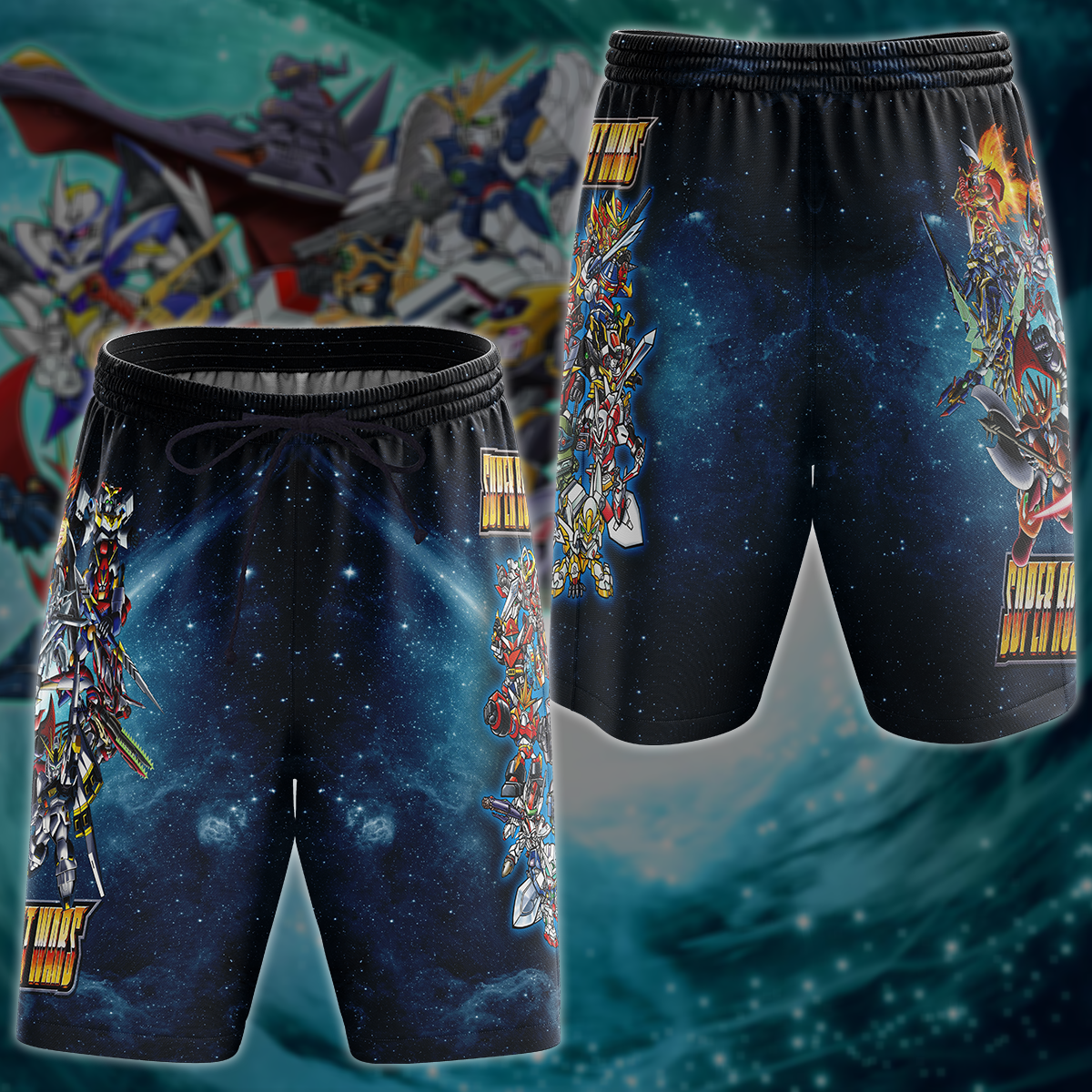 Super Robot Wars Video Game 3D All Over Printed T-shirt Tank Top Zip Hoodie Pullover Hoodie Hawaiian Shirt Beach Shorts Jogger Beach Shorts
