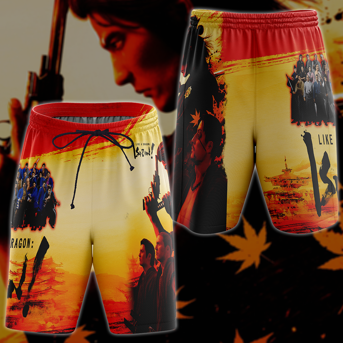 Like a Dragon: Ishin! Video Game 3D All Over Printed T-shirt Tank Top Zip Hoodie Pullover Hoodie Hawaiian Shirt Beach Shorts Jogger Beach Shorts