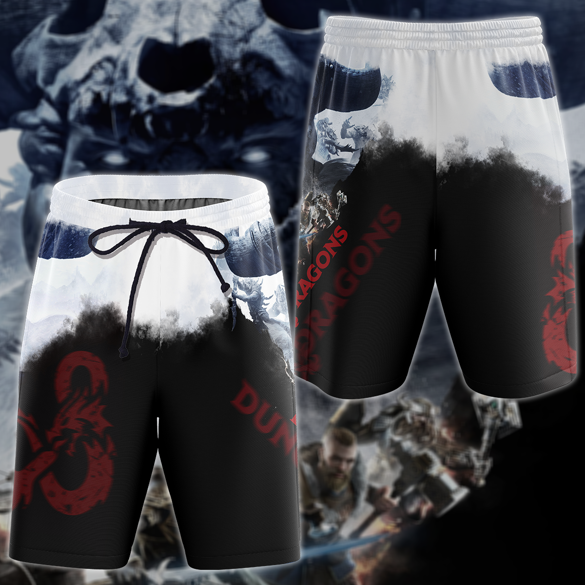 Dungeons And Dragons Video Game 3D All Over Print T-shirt Tank Top Zip Hoodie Pullover Hoodie Hawaiian Shirt Beach Shorts Jogger Beach Shorts