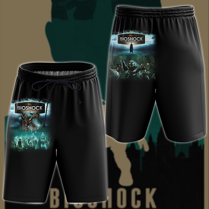 BioShock Video Game 3D All Over Printed T-shirt Tank Top Zip Hoodie Pullover Hoodie Hawaiian Shirt Beach Shorts Joggers Beach Shorts