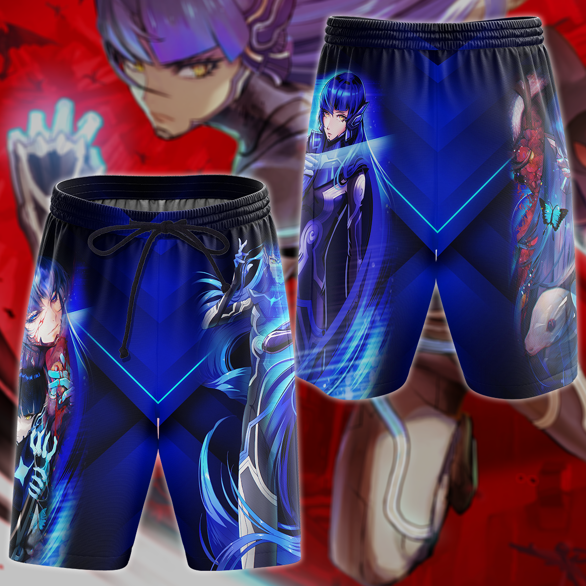 Shin Megami Tensei V Video Game 3D All Over Print T-shirt Tank Top Zip Hoodie Pullover Hoodie Hawaiian Shirt Beach Shorts Jogger Beach Shorts