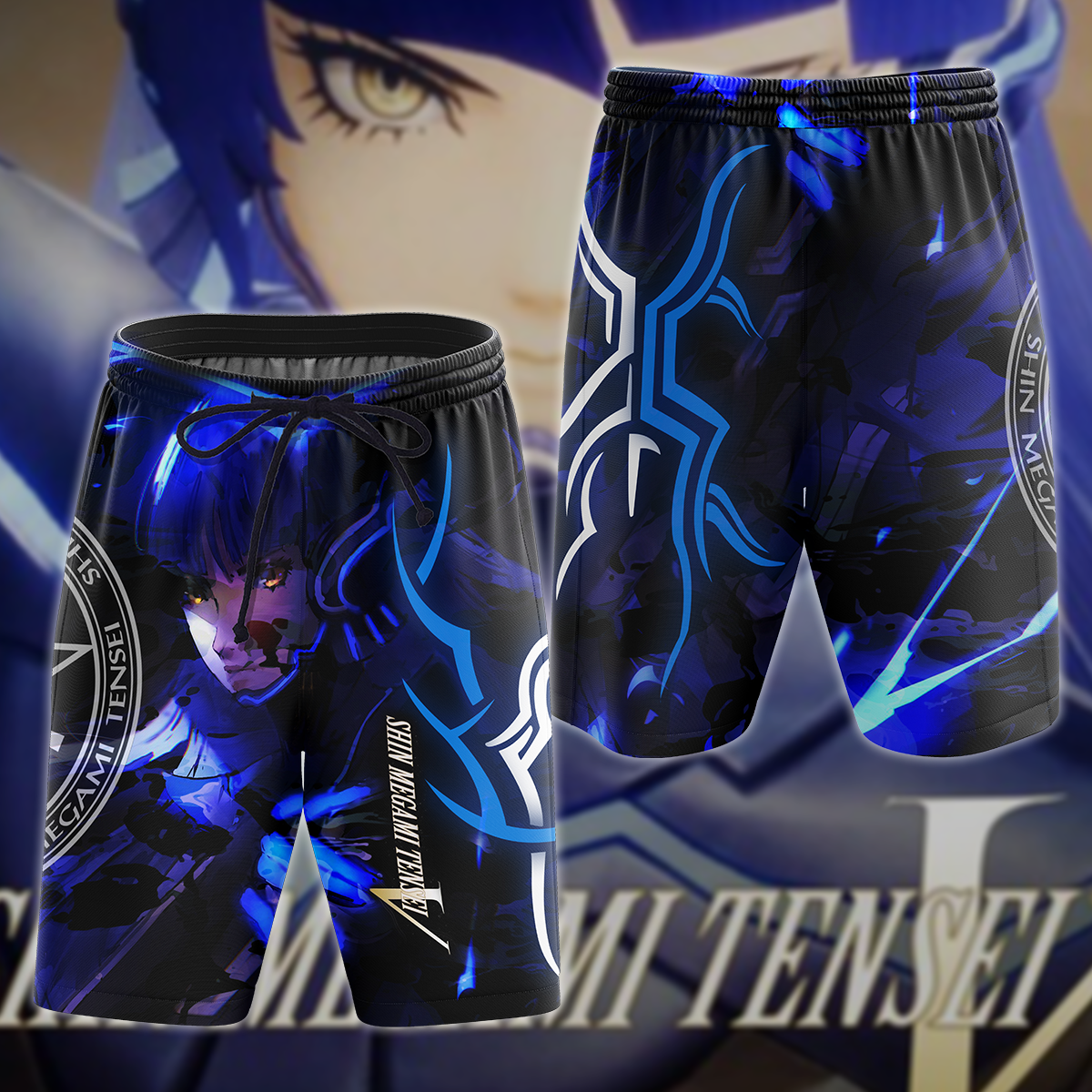 Shin Megami Tensei V 3D All Over Print T-shirt Tank Top Zip Hoodie Pullover Hoodie Hawaiian Shirt Beach Shorts Jogger Beach Shorts