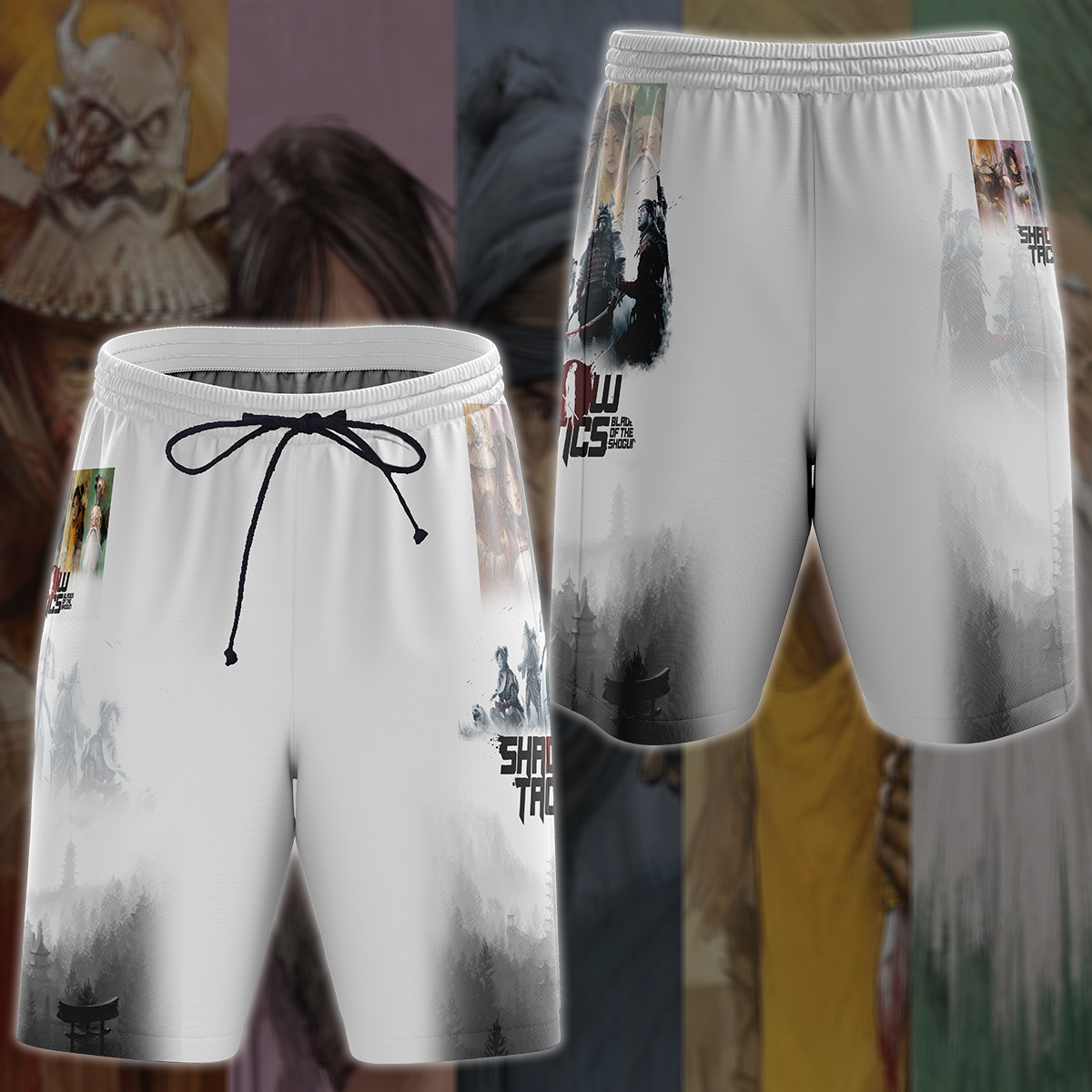 Shadow Tactics: Blade of the Shogun Video Game 3D All Over Printed T-shirt Tank Top Zip Hoodie Pullover Hoodie Hawaiian Shirt Beach Shorts Jogger Beach Shorts