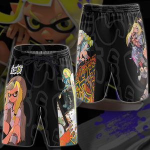 Splatoon 3 Video Game 3D All Over Printed T-shirt Tank Top Zip Hoodie Pullover Hoodie Hawaiian Shirt Beach Shorts Jogger Beach Shorts S 