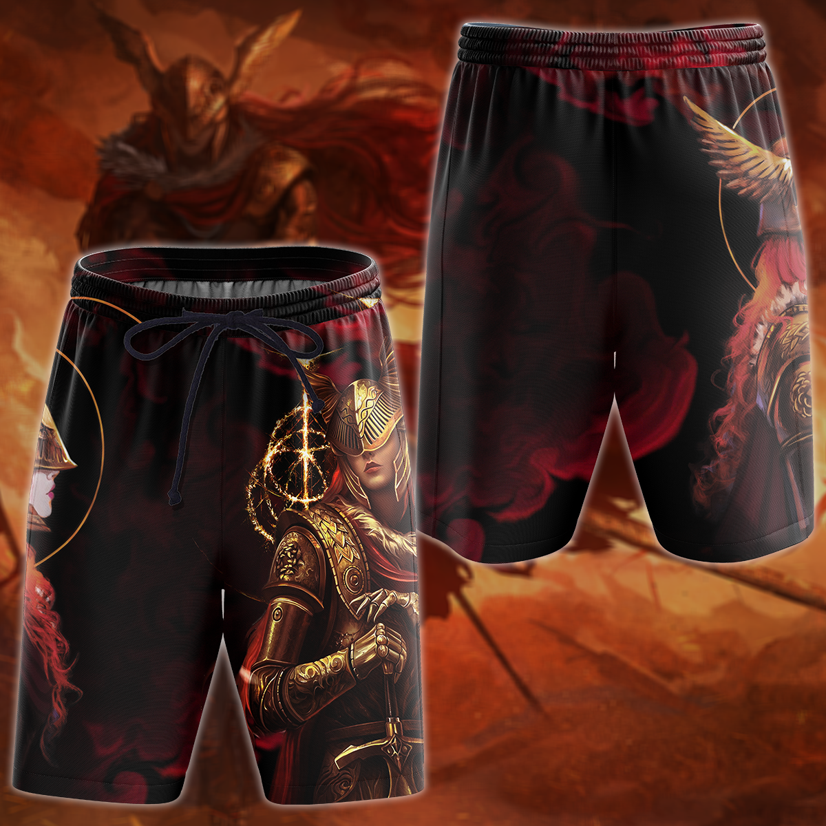 Elden Ring Malenia Blade of Miquella Video Game 3D All Over Print T-shirt Tank Top Zip Hoodie Pullover Hoodie Hawaiian Shirt Beach Shorts Jogger Beach Shorts