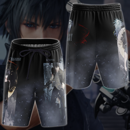 Final Fantasy XV Noctis Video Game 3D All Over Print T-shirt Tank Top Zip Hoodie Pullover Hoodie Hawaiian Shirt Beach Shorts Jogger Beach Shorts