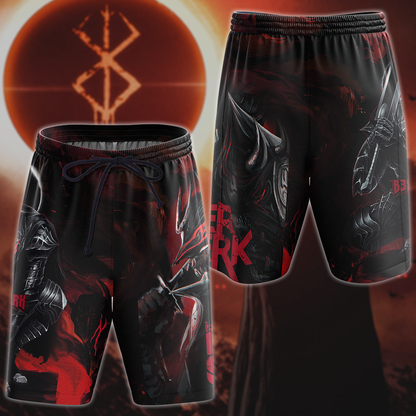 Berserk Manga All Over Print T-shirt Tank Top Zip Hoodie Pullover Hoodie Hawaiian Shirt Beach Shorts Jogger Beach Shorts