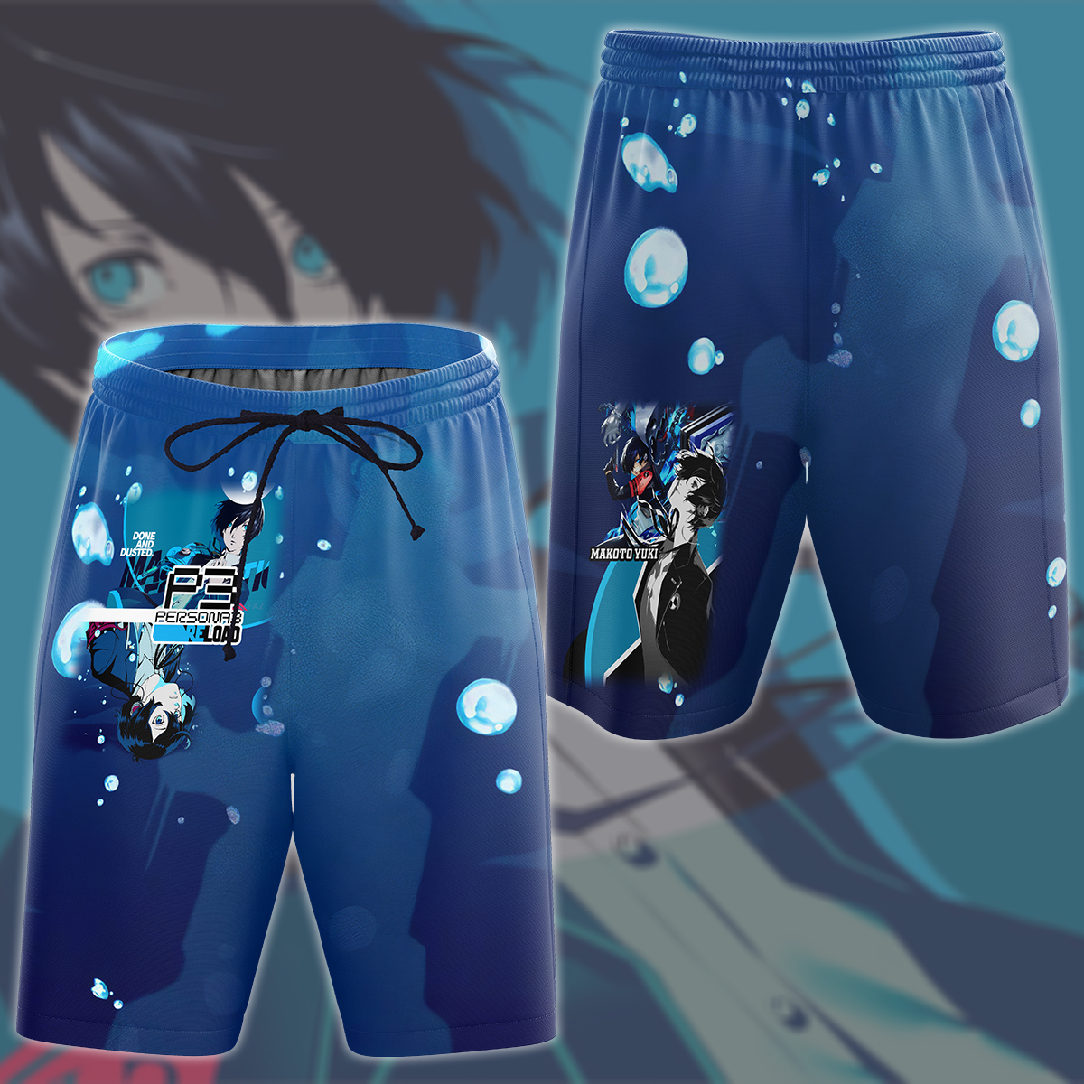 Persona 3 Reload Makoto Yuki Video Game All Over Printed T-shirt Tank Top Zip Hoodie Pullover Hoodie Hawaiian Shirt Beach Shorts Joggers Beach Shorts