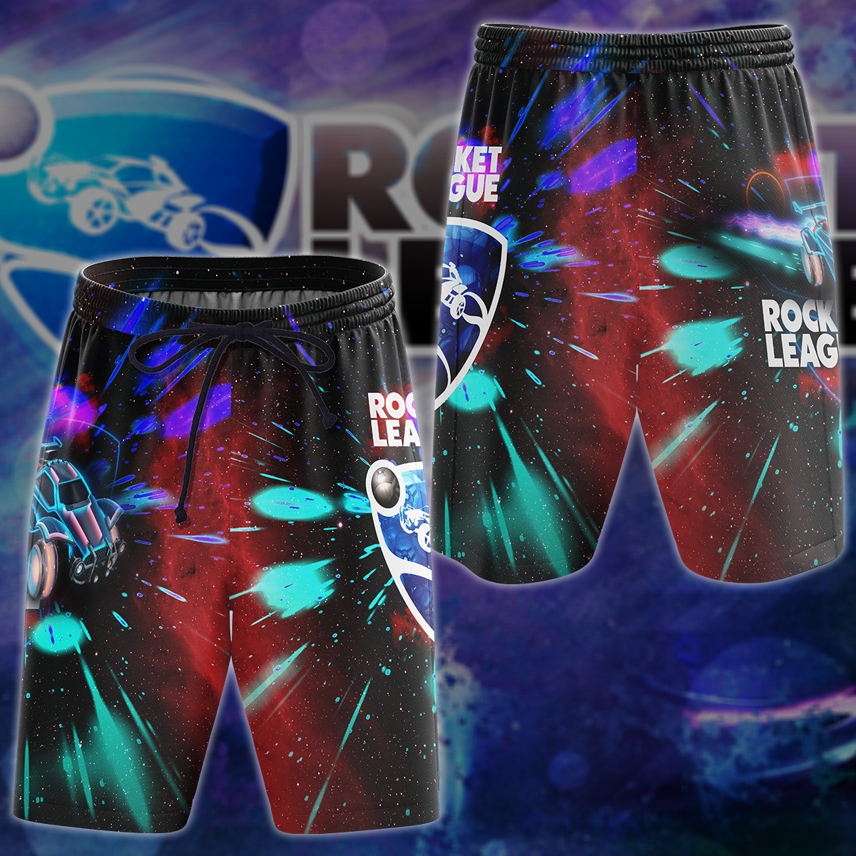 Rocket League Video Game 3D All Over Print T-shirt Tank Top Zip Hoodie Pullover Hoodie Hawaiian Shirt Beach Shorts Jogger Beach Shorts