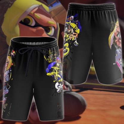Splatoon 3 Video Game 3D All Over Print T-shirt Tank Top Zip Hoodie Pullover Hoodie Hawaiian Shirt Beach Shorts Jogger Beach Shorts