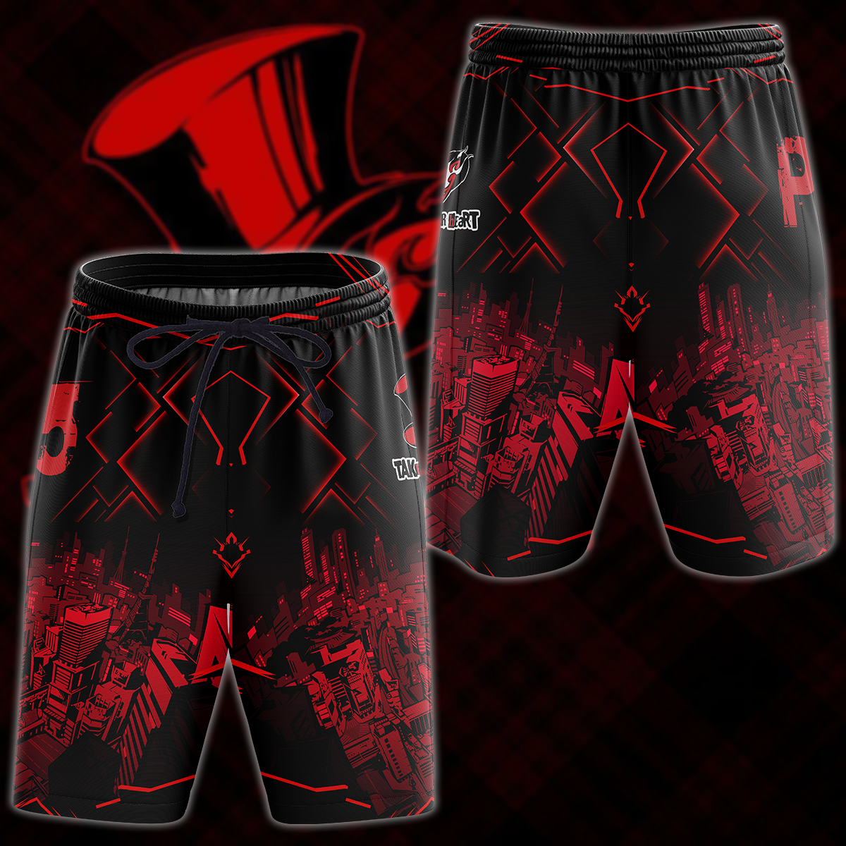 Persona 5 Strikers Video Game 3D All Over Print T-shirt Tank Top Zip Hoodie Pullover Hoodie Hawaiian Shirt Beach Shorts Jogger Beach Shorts