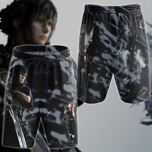 Final Fantasy XV Video Game 3D All Over Print T-shirt Tank Top Zip Hoodie Pullover Hoodie Hawaiian Shirt Beach Shorts Jogger Beach Shorts S 