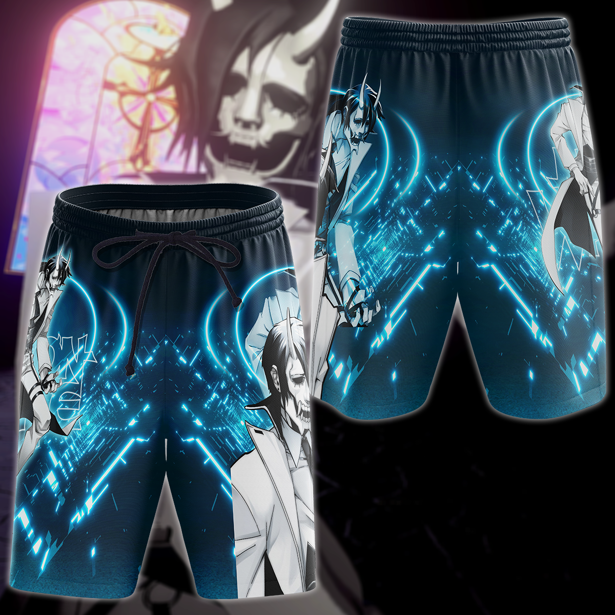 Neon White Video Game 3D All Over Print T-shirt Tank Top Zip Hoodie Pullover Hoodie Hawaiian Shirt Beach Shorts Jogger Beach Shorts