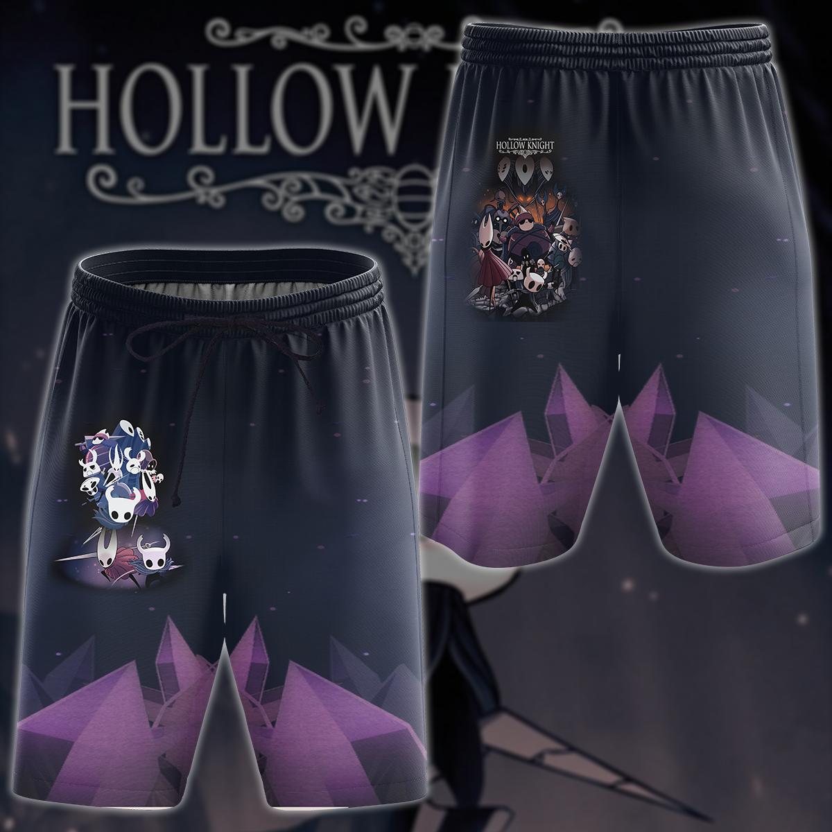 Hollow Knight Video Game 3D All Over Printed T-shirt Tank Top Zip Hoodie Pullover Hoodie Hawaiian Shirt Beach Shorts Joggers Beach Shorts