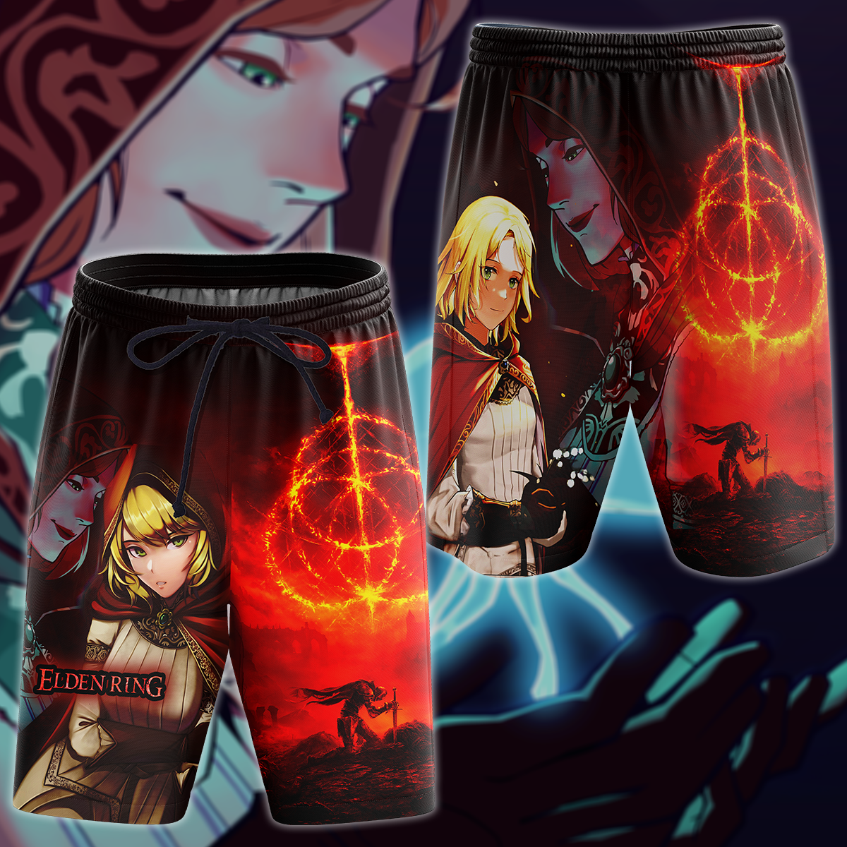 Elden Ring Roderika Video Game 3D All Over Print T-shirt Tank Top Zip Hoodie Pullover Hoodie Hawaiian Shirt Beach Shorts Jogger Beach Shorts