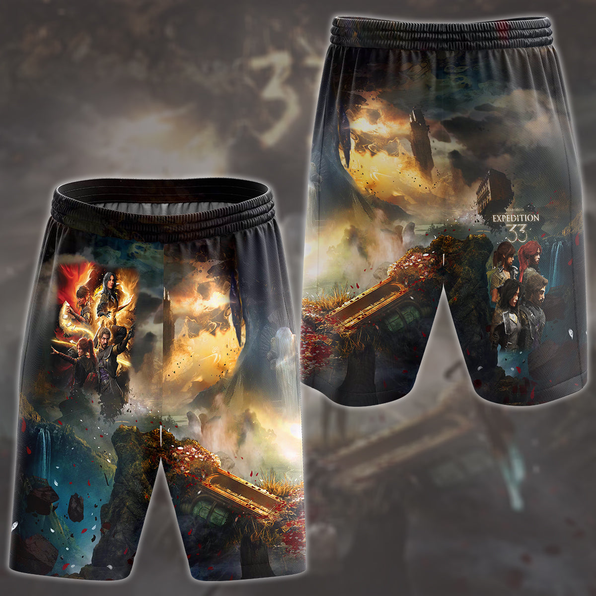 Clair Obscur: Expedition 33 Video Game All Over Printed T-shirt Tank Top Zip Hoodie Pullover Hoodie Hawaiian Shirt Beach Shorts Joggers Beach Shorts