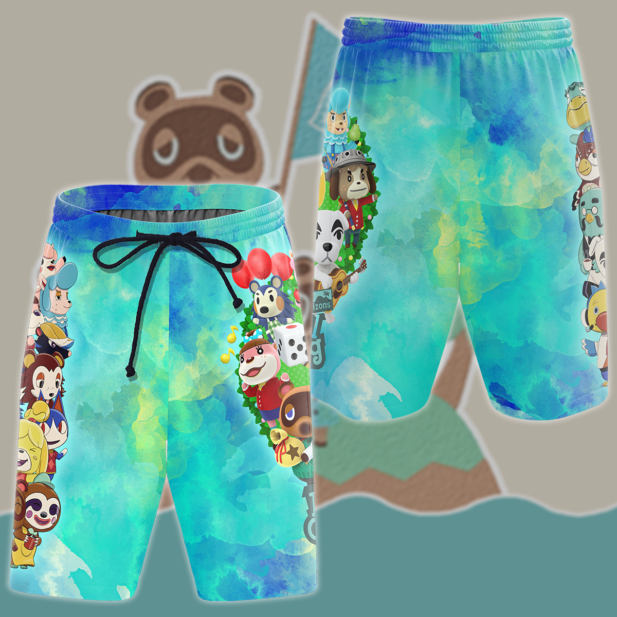 Animal Crossing New Horizons Video Game 3D All Over Print T-shirt Tank Top Zip Hoodie Pullover Hoodie Hawaiian Shirt Beach Shorts Jogger Beach Shorts