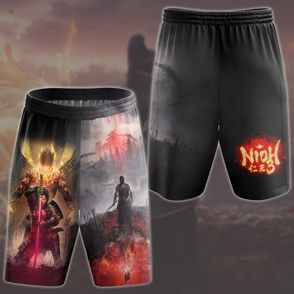 Nioh 3 Video Game All Over Printed T-shirt Tank Top Zip Hoodie Pullover Hoodie Hawaiian Shirt Beach Shorts Joggers