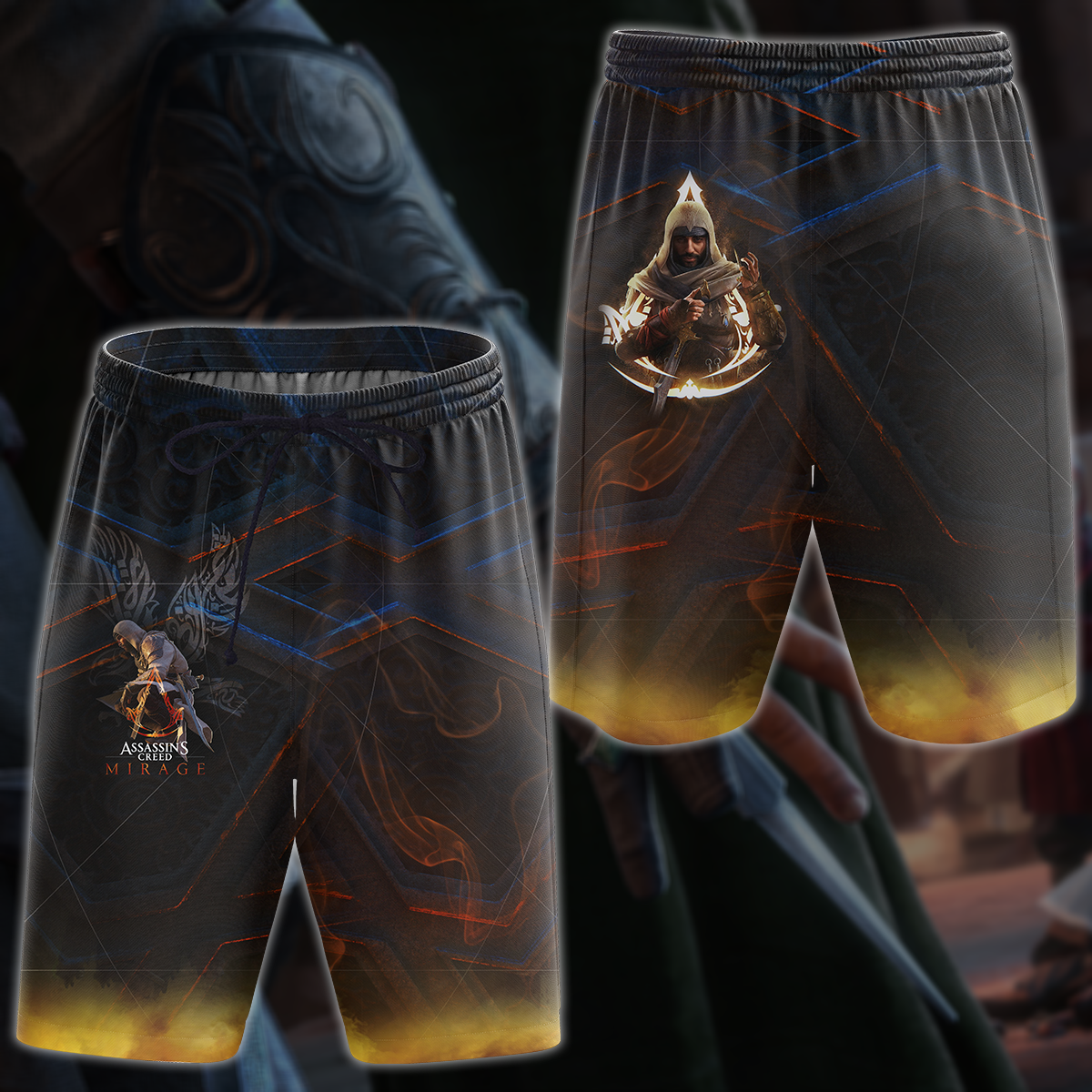 Assassin's Creed Mirage Video Game All Over Printed T-shirt Tank Top Zip Hoodie Pullover Hoodie Hawaiian Shirt Beach Shorts Joggers Beach Shorts